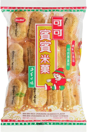 binbin seaweed rice cracker 5.3 oz