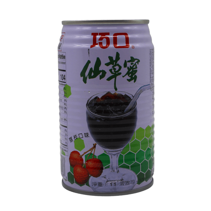 chiao kuo grass jelly lychee drink 350g