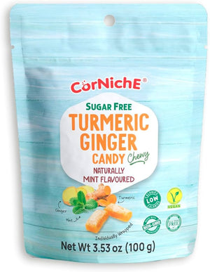 Corniche Sugar Free Turmeric Ginger Mint Candy 100g