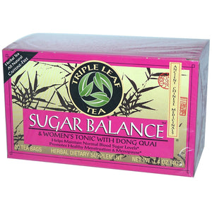 Triple Leaf Tea Tea, Sugar Balance &amp; Women's Tonic with Dong Quai - 20 tea bags, 1.4 oz