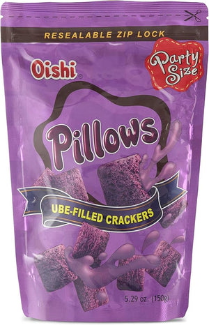 Oishi Ube Pillow Cracker