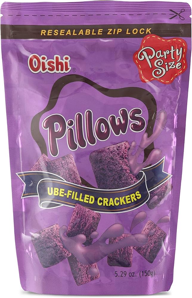 Oishi Ube Pillow Cracker