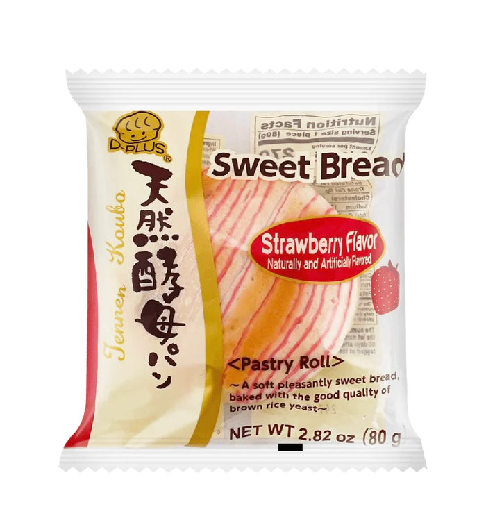 D-Plus Strawberry Flavor Wheat Cake 80g