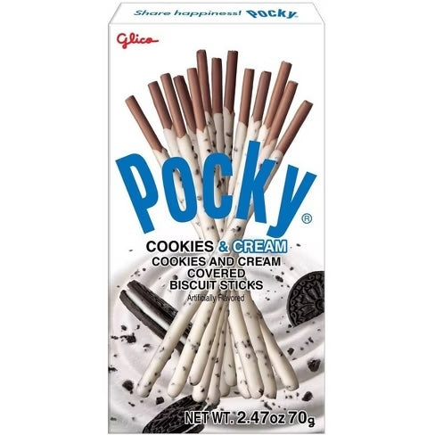 Glico Pocky Cookies &amp; Cream 2.47 oz