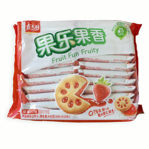 Jiashili Strawberry Biscuits 443g