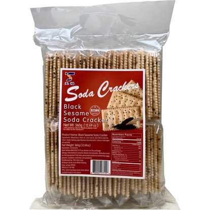 TKS Black Sesame Soda Cracker 360g