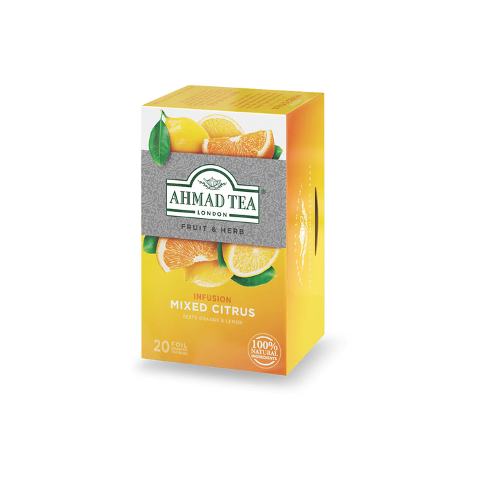 Ahamd Tea Mixed Citrus Box of 20 Tea Bags