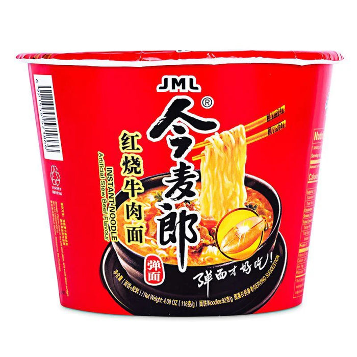 JML Red Ramen Bowl Stew Beef