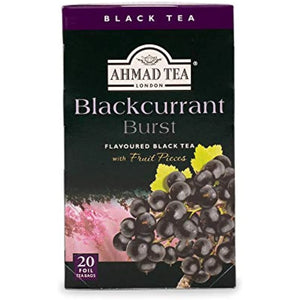 Ahmad Tea Blackcurrant Burst Black Tea 20-Count Boxes Pack of 6
