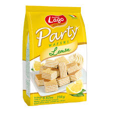 Lago Party Wafer Lemon Flavor