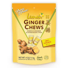 PoP Ginger Chew  Lemon Flavor 4oz