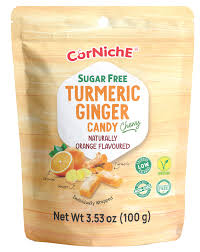 Corniche Sugar Free Turmeric Ginger Orange Candy 100g