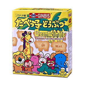 Ginbis Dream Banana Animals Biscuit