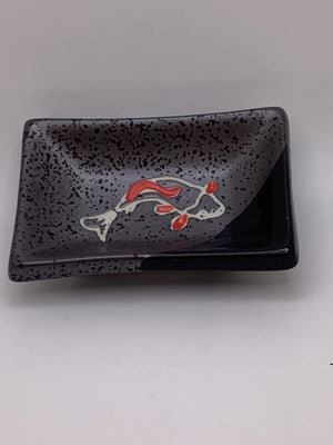 Black Koi Square Sauce Dish