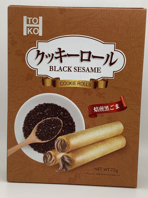 TOKO Black Sesame Cookie Roll 75g