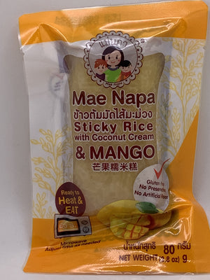 Mae Napa Sticky Rice w/Coconut Cream & Mango 80g