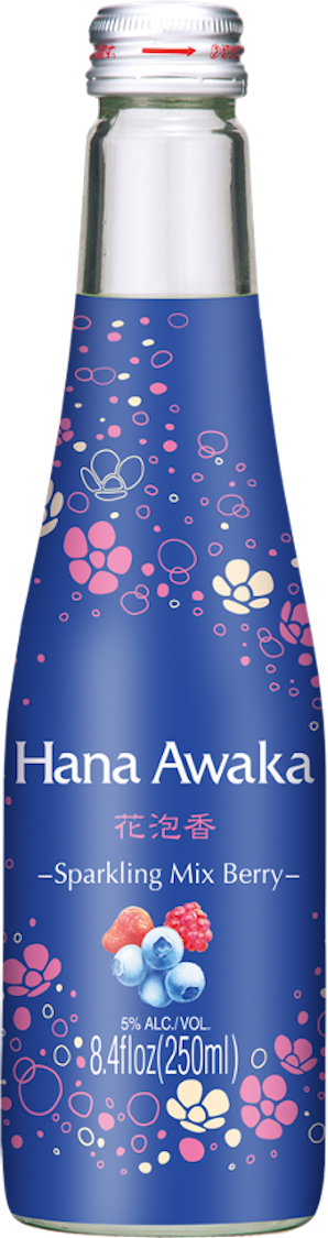 Ozeki Hana Awaka Sparking Sake Mix Berry 8.4oz