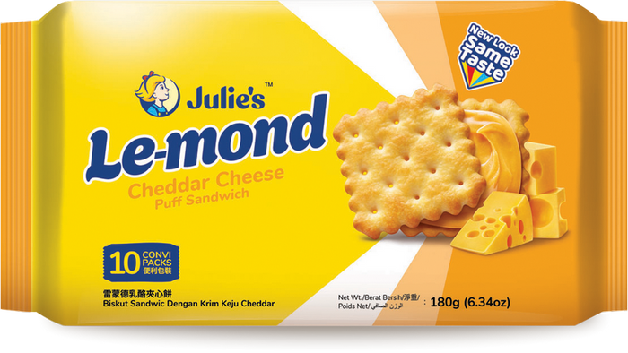 Julie’s  Le-mond Cheddar Cheese Cream Puff Sandwich 6.35 oz