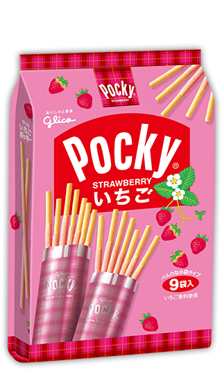 Glico Biscuit Pocky Strawberry Box 45G