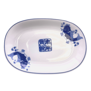 Blue Fish 10.5” Square Plate