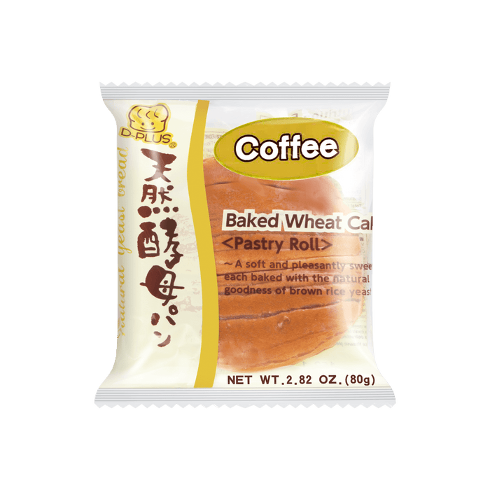D-plus Baked Wheat Cake Coffee Flavored 80g