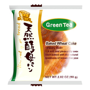 D-plus Baked Wheat Cake Green Tea Flavor 2.82oz