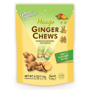 Pop Ginger Chew Mango Flavor 4oz