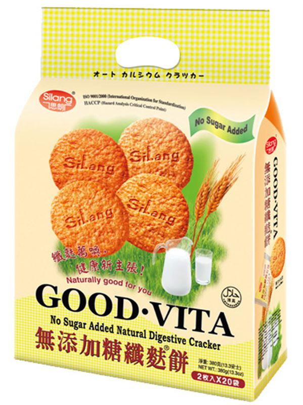Silang Good Vita Natural Oat Cracker No Sugar Added 13.3 oz