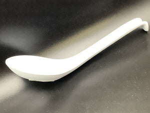 White Melamine Spoon W/Hook