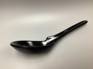 Melamine Black Spoon W/holder