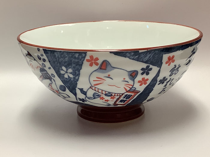 6" Cat Porcelain Bowl