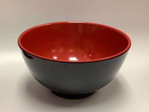6" Melamine Red&Black Bowl