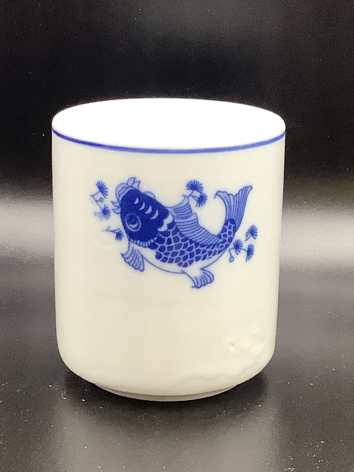 3" Blue Fish Cup
