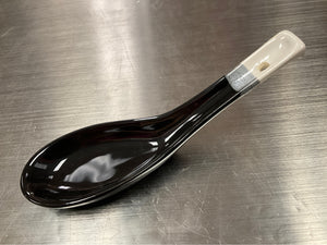 Black & White Porcelain Spoon
