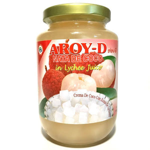 Aroy-D Nata de Coco w/Lychee Juice 16oz